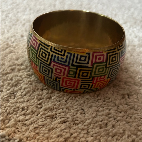 Colorful Geometric Patterned Bracelet - Picture 4 of 4